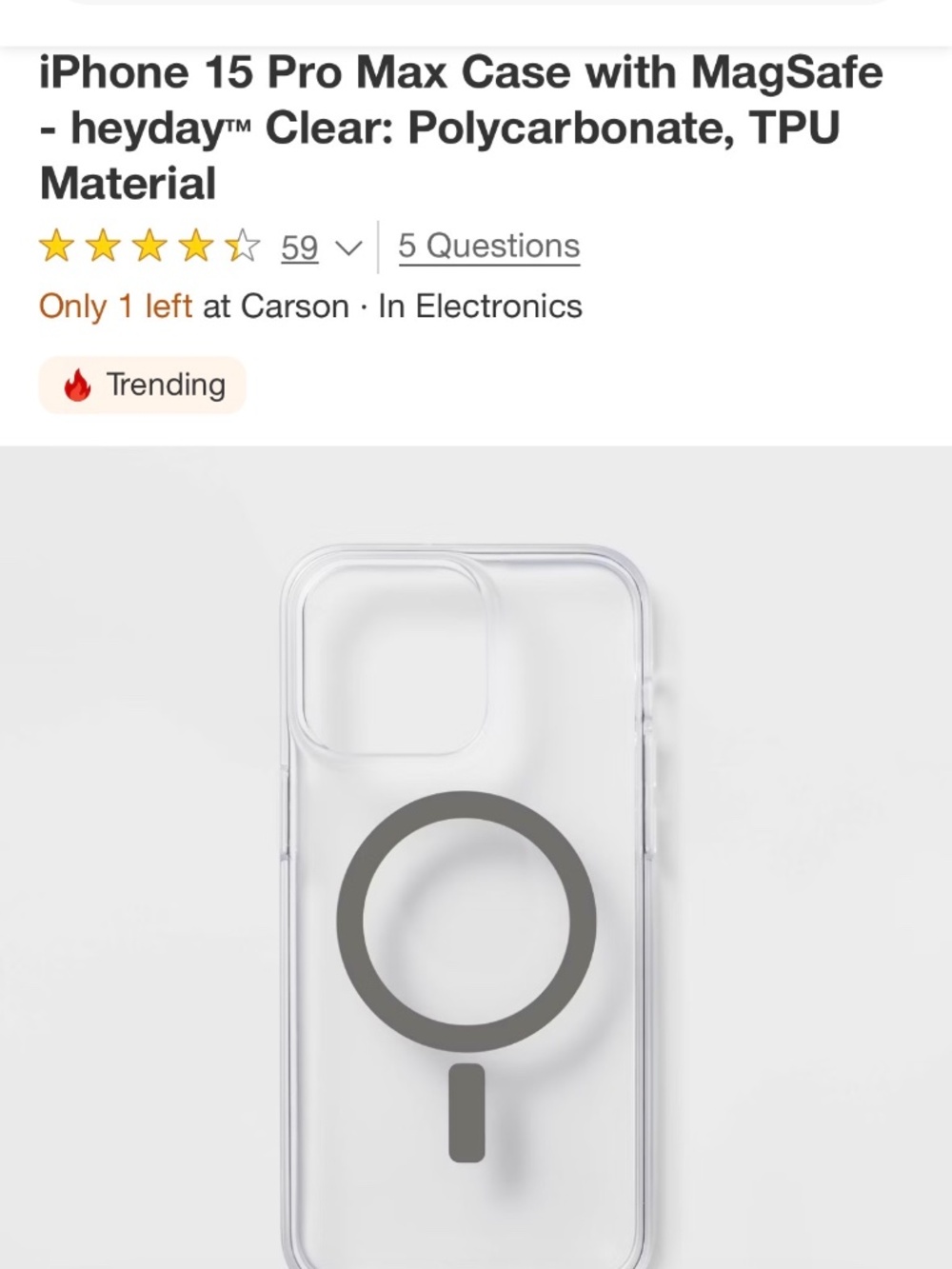 iPhone 15 Pro Max Case with MagSafe - heyday